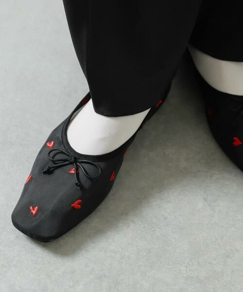 SENSE OF PLACE by URBAN RESEARCH / センスオブプレイス バイ アーバンリサーチ バレエシューズ | ハートチュールフラットシューズ | 詳細19