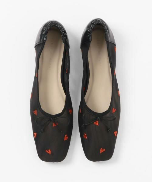 SENSE OF PLACE by URBAN RESEARCH / センスオブプレイス バイ アーバンリサーチ バレエシューズ | ハートチュールフラットシューズ | 詳細24