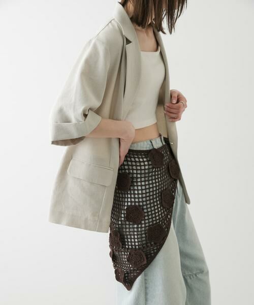 SENSE OF PLACE by URBAN RESEARCH / センスオブプレイス バイ アーバンリサーチ スカート | フラワークロシェマキスカート | 詳細1