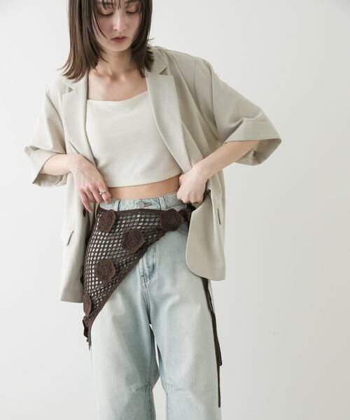 SENSE OF PLACE by URBAN RESEARCH / センスオブプレイス バイ アーバンリサーチ スカート | フラワークロシェマキスカート | 詳細2