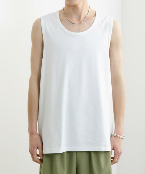 SENSE OF PLACE by URBAN RESEARCH / センスオブプレイス バイ アーバンリサーチ タンクトップ | コットンスムースタンクトップ | 詳細1