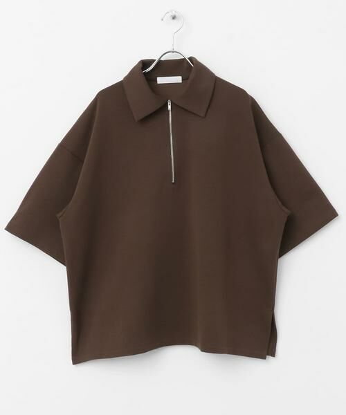 SENSE OF PLACE by URBAN RESEARCH / センスオブプレイス バイ アーバンリサーチ Tシャツ | 『ユニセックス』ダンボールポンチハーフジップショートスリーブTシャツ | 詳細27