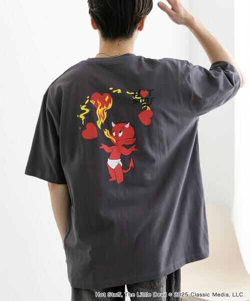 SENSE OF PLACE by URBAN RESEARCH/センスオブプレイス バイ アーバンリサーチ 『別注』HOT STUFF×SENSE OF PLACE プリントTシャツ A チャコールグレー M SENSE OF PLACE by URBAN RESEARCH/センスオブプレイス バイ アーバンリサーチ 『別注』HOT STUFF×SENSE OF PLACE プリントTシャツ A チャコールグレー M