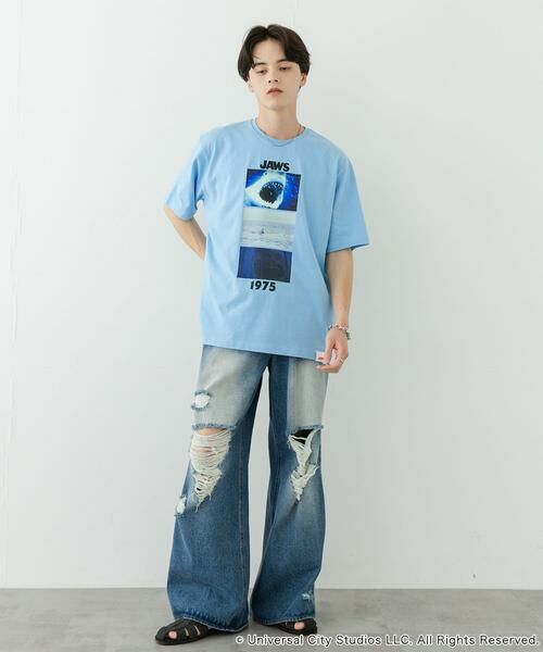 SENSE OF PLACE by URBAN RESEARCH / センスオブプレイス バイ アーバンリサーチ Tシャツ | 『別注』SENSE OF PLACE×JAWS　プリントT-SHIRTS/A | 詳細5