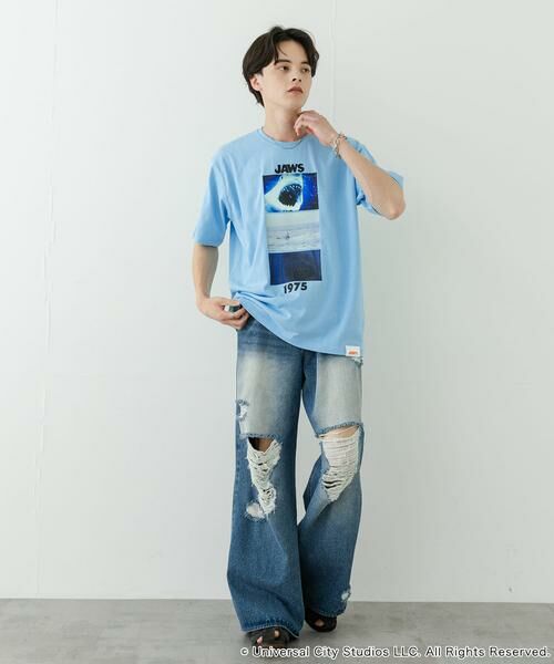 SENSE OF PLACE by URBAN RESEARCH / センスオブプレイス バイ アーバンリサーチ Tシャツ | 『別注』SENSE OF PLACE×JAWS　プリントT-SHIRTS/A | 詳細6