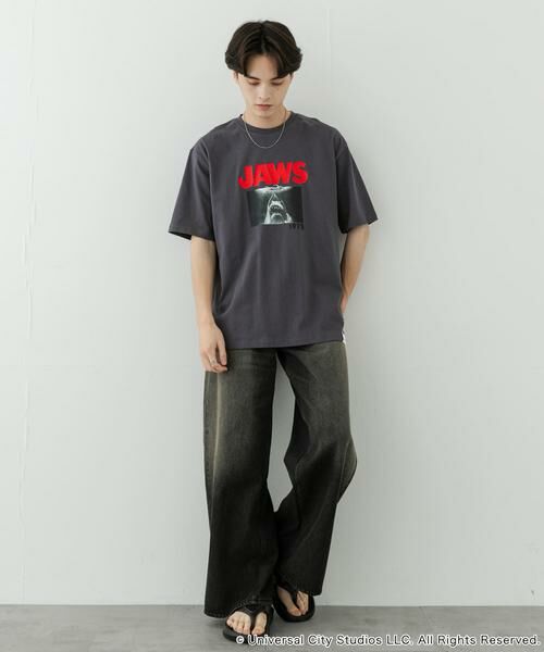 SENSE OF PLACE by URBAN RESEARCH / センスオブプレイス バイ アーバンリサーチ Tシャツ | 『別注』SENSE OF PLACE×JAWS　プリントT-SHIRTS/B | 詳細26
