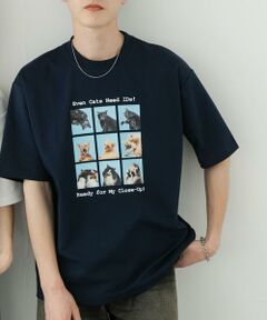 SENSE OF PLACE by URBAN RESEARCH / センスオブプレイス バイ アーバンリサーチ Tシャツ | 『ユニセックス』Cat graphic Short-Sleeve T-shirts