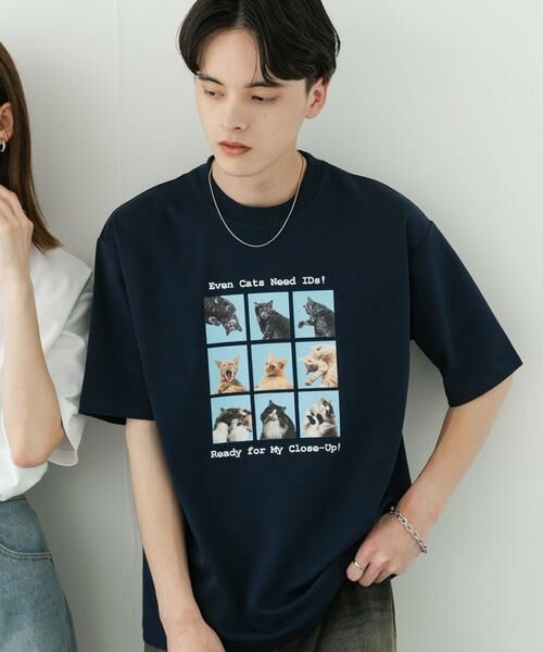 SENSE OF PLACE by URBAN RESEARCH / センスオブプレイス バイ アーバンリサーチ Tシャツ | 『ユニセックス』Cat graphic Short-Sleeve T-shirts | 詳細1