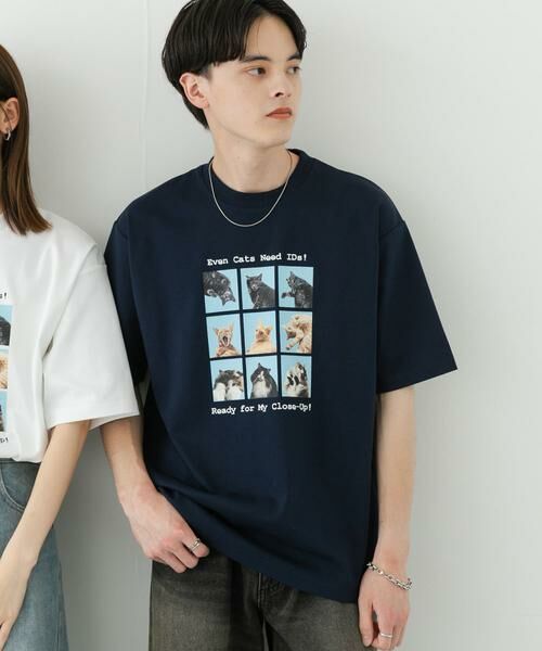 SENSE OF PLACE by URBAN RESEARCH / センスオブプレイス バイ アーバンリサーチ Tシャツ | 『ユニセックス』Cat graphic Short-Sleeve T-shirts | 詳細2