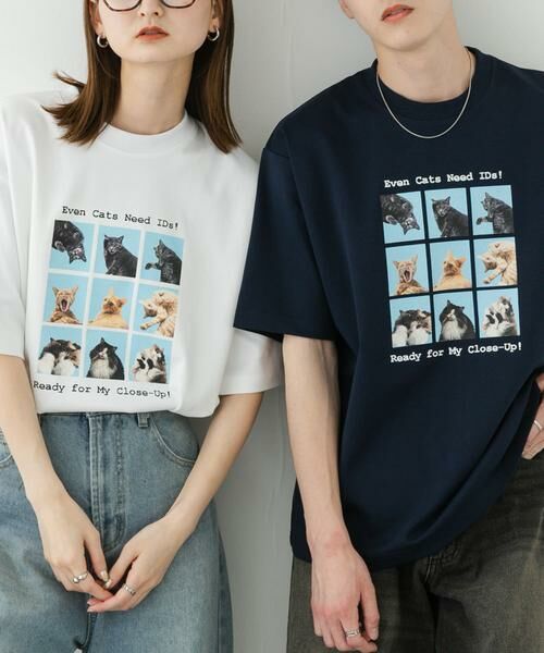 SENSE OF PLACE by URBAN RESEARCH / センスオブプレイス バイ アーバンリサーチ Tシャツ | 『ユニセックス』Cat graphic Short-Sleeve T-shirts | 詳細3