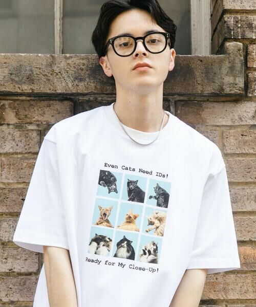 SENSE OF PLACE by URBAN RESEARCH / センスオブプレイス バイ アーバンリサーチ Tシャツ | 『ユニセックス』Cat graphic Short-Sleeve T-shirts | 詳細10