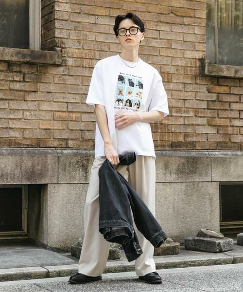 SENSE OF PLACE by URBAN RESEARCH / センスオブプレイス バイ アーバンリサーチ Tシャツ | 『ユニセックス』Cat graphic Short-Sleeve T-shirts | 詳細19