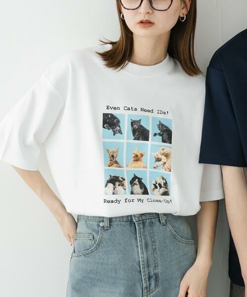 SENSE OF PLACE by URBAN RESEARCH / センスオブプレイス バイ アーバンリサーチ Tシャツ | 『ユニセックス』Cat graphic Short-Sleeve T-shirts | 詳細23