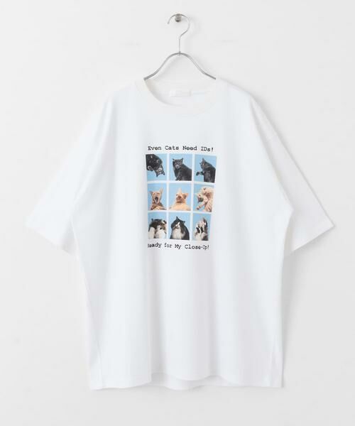 SENSE OF PLACE by URBAN RESEARCH / センスオブプレイス バイ アーバンリサーチ Tシャツ | 『ユニセックス』Cat graphic Short-Sleeve T-shirts | 詳細25