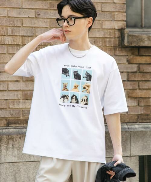 SENSE OF PLACE by URBAN RESEARCH / センスオブプレイス バイ アーバンリサーチ Tシャツ | 『ユニセックス』Cat graphic Short-Sleeve T-shirts | 詳細11