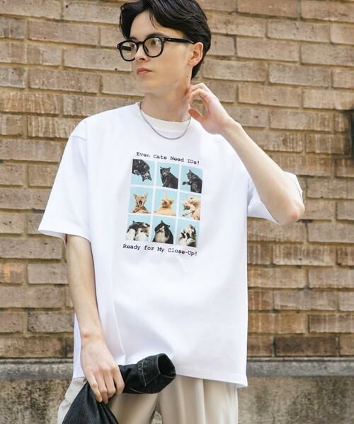 SENSE OF PLACE by URBAN RESEARCH / センスオブプレイス バイ アーバンリサーチ Tシャツ | 『ユニセックス』Cat graphic Short-Sleeve T-shirts | 詳細12