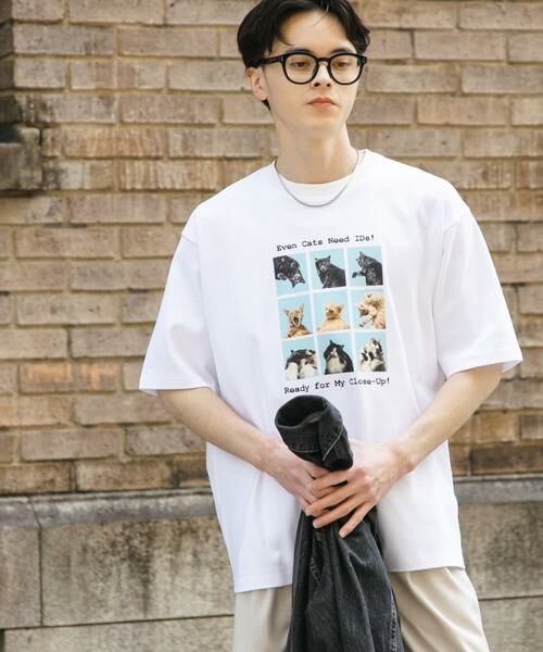 SENSE OF PLACE by URBAN RESEARCH / センスオブプレイス バイ アーバンリサーチ Tシャツ | 『ユニセックス』Cat graphic Short-Sleeve T-shirts | 詳細13