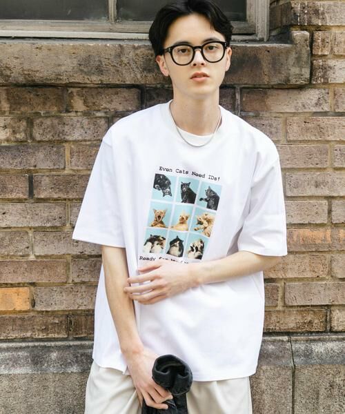 SENSE OF PLACE by URBAN RESEARCH / センスオブプレイス バイ アーバンリサーチ Tシャツ | 『ユニセックス』Cat graphic Short-Sleeve T-shirts | 詳細14