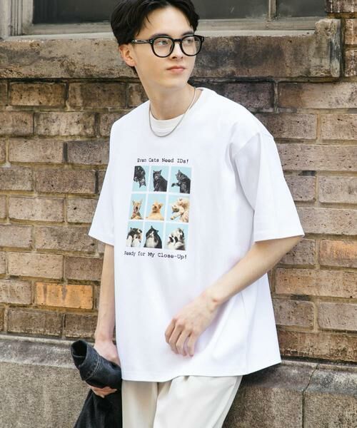 SENSE OF PLACE by URBAN RESEARCH / センスオブプレイス バイ アーバンリサーチ Tシャツ | 『ユニセックス』Cat graphic Short-Sleeve T-shirts | 詳細15