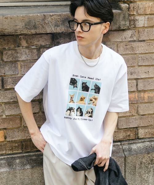 SENSE OF PLACE by URBAN RESEARCH / センスオブプレイス バイ アーバンリサーチ Tシャツ | 『ユニセックス』Cat graphic Short-Sleeve T-shirts | 詳細16