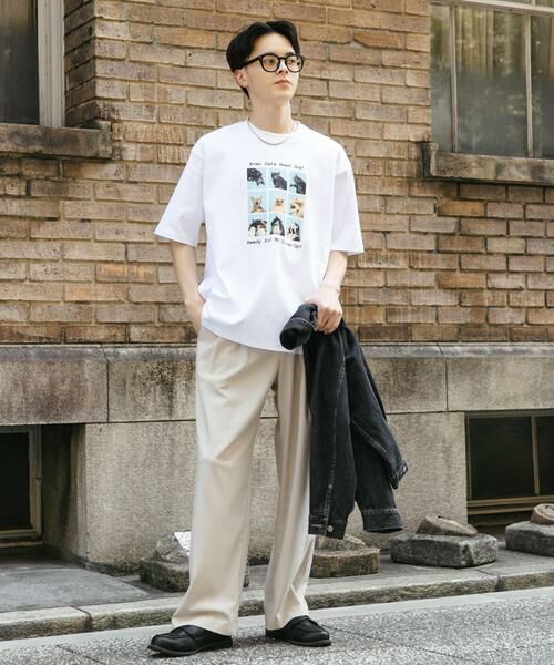 SENSE OF PLACE by URBAN RESEARCH / センスオブプレイス バイ アーバンリサーチ Tシャツ | 『ユニセックス』Cat graphic Short-Sleeve T-shirts | 詳細18