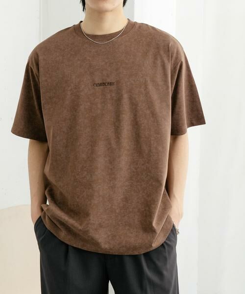 SENSE OF PLACE by URBAN RESEARCH/センスオブプレイス バイ アーバンリサーチ スノーダイクルーネックロゴTシャツ ブラウン L SENSE OF PLACE by URBAN RESEARCH/センスオブプレイス バイ アーバンリサーチ スノーダイクルーネックロゴTシャツ ブラウン L