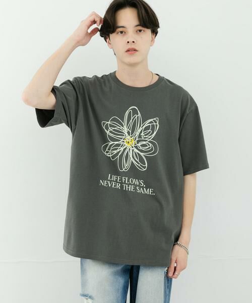 SENSE OF PLACE by URBAN RESEARCH / センスオブプレイス バイ アーバンリサーチ Tシャツ | フラワーアートグラフィックショートスリーブTシャツ | 詳細12