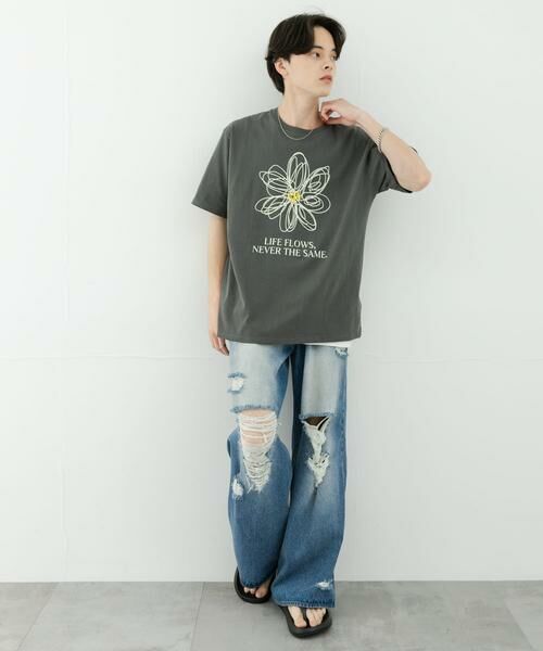 SENSE OF PLACE by URBAN RESEARCH / センスオブプレイス バイ アーバンリサーチ Tシャツ | フラワーアートグラフィックショートスリーブTシャツ | 詳細16