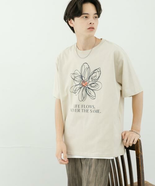 SENSE OF PLACE by URBAN RESEARCH / センスオブプレイス バイ アーバンリサーチ Tシャツ | フラワーアートグラフィックショートスリーブTシャツ | 詳細27