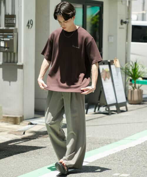 SENSE OF PLACE by URBAN RESEARCH / センスオブプレイス バイ アーバンリサーチ Tシャツ | 『一部WEB限定カラー』『ユニセックス』シシュウダンボールポンチショートスリーブTシャツ | 詳細10