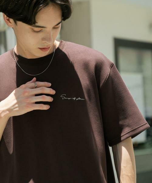 SENSE OF PLACE by URBAN RESEARCH / センスオブプレイス バイ アーバンリサーチ Tシャツ | 『一部WEB限定カラー』『ユニセックス』シシュウダンボールポンチショートスリーブTシャツ | 詳細8