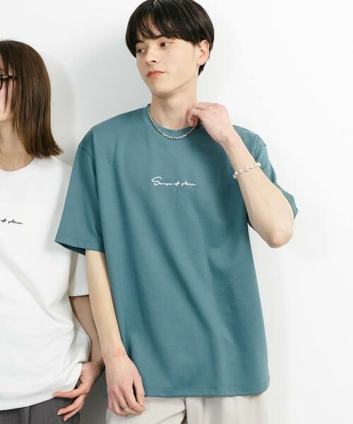 SENSE OF PLACE by URBAN RESEARCH / センスオブプレイス バイ アーバンリサーチ Tシャツ | 『ユニセックス』シシュウポンチショートスリーブTシャツ | 詳細1