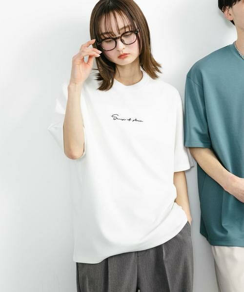 SENSE OF PLACE by URBAN RESEARCH / センスオブプレイス バイ アーバンリサーチ Tシャツ | 『ユニセックス』シシュウポンチショートスリーブTシャツ | 詳細26