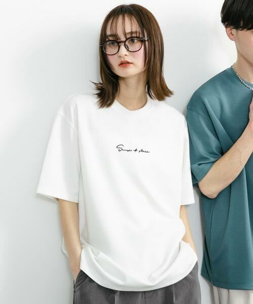 SENSE OF PLACE by URBAN RESEARCH / センスオブプレイス バイ アーバンリサーチ Tシャツ | 『ユニセックス』シシュウポンチショートスリーブTシャツ | 詳細27