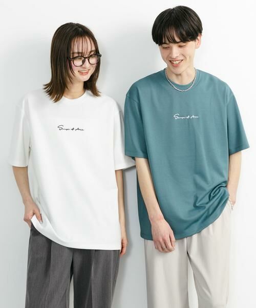 SENSE OF PLACE by URBAN RESEARCH / センスオブプレイス バイ アーバンリサーチ Tシャツ | 『ユニセックス』シシュウポンチショートスリーブTシャツ | 詳細28