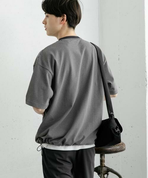 SENSE OF PLACE by URBAN RESEARCH / センスオブプレイス バイ アーバンリサーチ Tシャツ | 『ユニセックス』アソートドローコードショートスリーブTシャツ(グリーン)