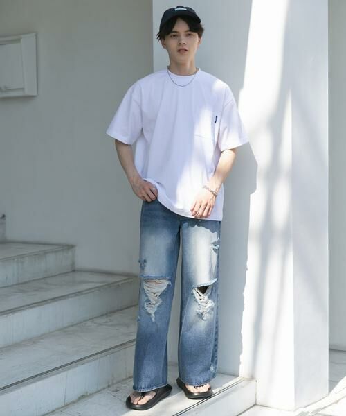 SENSE OF PLACE by URBAN RESEARCH / センスオブプレイス バイ アーバンリサーチ Tシャツ | 『UR TECH ひやサラクール』リラックスポケTシャツ | 詳細18