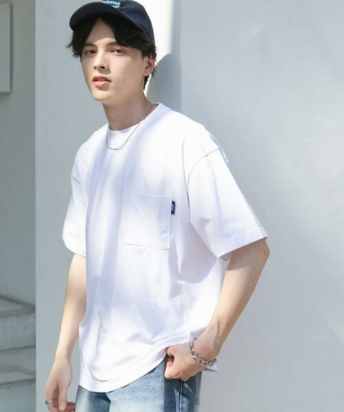 SENSE OF PLACE by URBAN RESEARCH / センスオブプレイス バイ アーバンリサーチ Tシャツ | 『UR TECH ひやサラクール』リラックスポケTシャツ(ホワイト)