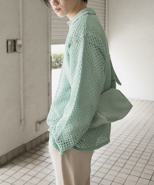 SENSE OF PLACE by URBAN RESEARCH / センスオブプレイス バイ アーバンリサーチ カーディガン・ボレロ | 『ユニセックス』メッシュ衿付きカーディガン | 詳細12