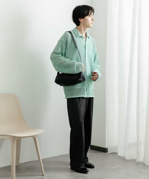 SENSE OF PLACE by URBAN RESEARCH / センスオブプレイス バイ アーバンリサーチ カーディガン・ボレロ | 『ユニセックス』メッシュ衿付きカーディガン | 詳細7
