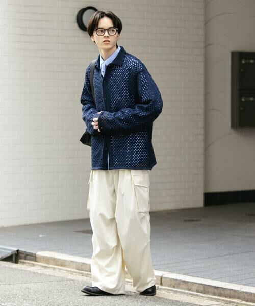 SENSE OF PLACE by URBAN RESEARCH / センスオブプレイス バイ アーバンリサーチ カーディガン・ボレロ | 『ユニセックス』メッシュ衿付きカーディガン | 詳細28