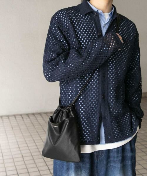 SENSE OF PLACE by URBAN RESEARCH / センスオブプレイス バイ アーバンリサーチ カーディガン・ボレロ | 『ユニセックス』メッシュ衿付きカーディガン | 詳細30