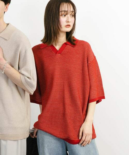 SENSE OF PLACE by URBAN RESEARCH / センスオブプレイス バイ アーバンリサーチ ニット・セーター | 『ユニセックス』『洗濯可』ミックススキッパーニット | 詳細1