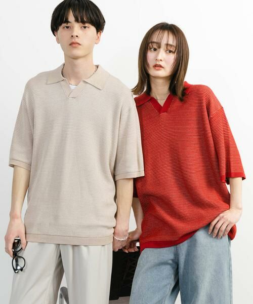 SENSE OF PLACE by URBAN RESEARCH / センスオブプレイス バイ アーバンリサーチ ニット・セーター | 『ユニセックス』『洗濯可』ミックススキッパーニット | 詳細2