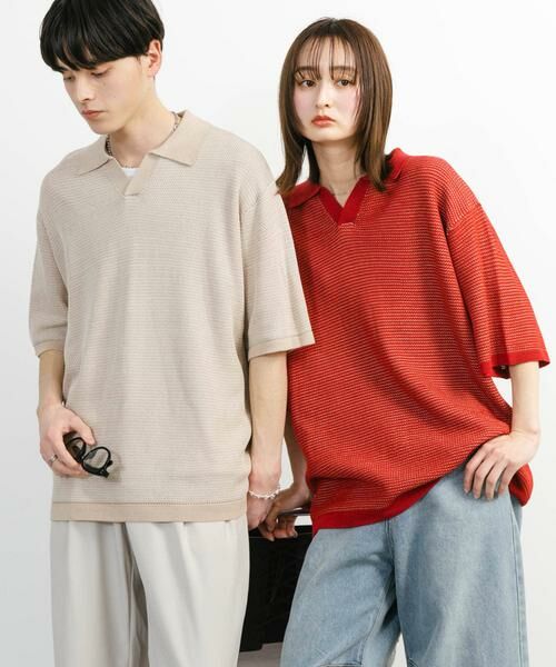 SENSE OF PLACE by URBAN RESEARCH / センスオブプレイス バイ アーバンリサーチ ニット・セーター | 『ユニセックス』『洗濯可』ミックススキッパーニット | 詳細3