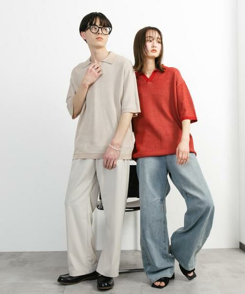 SENSE OF PLACE by URBAN RESEARCH / センスオブプレイス バイ アーバンリサーチ ニット・セーター | 『ユニセックス』『洗濯可』ミックススキッパーニット | 詳細4