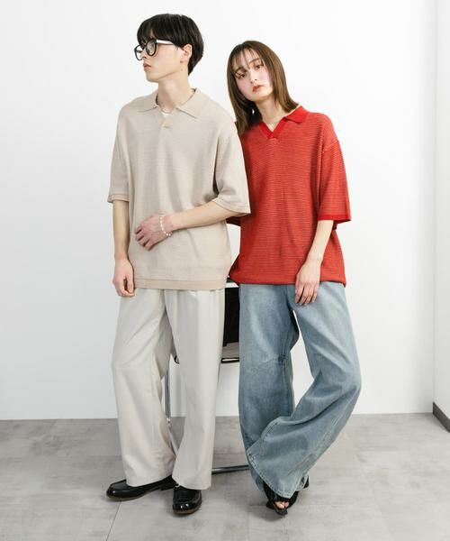 SENSE OF PLACE by URBAN RESEARCH / センスオブプレイス バイ アーバンリサーチ ニット・セーター | 『ユニセックス』『洗濯可』ミックススキッパーニット | 詳細5