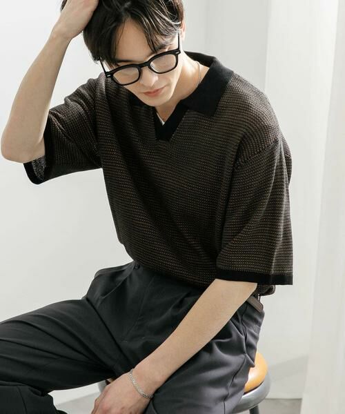 SENSE OF PLACE by URBAN RESEARCH / センスオブプレイス バイ アーバンリサーチ ニット・セーター | 『ユニセックス』『洗濯可』ミックススキッパーニット | 詳細24
