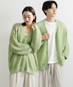 SENSE OF PLACE by URBAN RESEARCH / センスオブプレイス バイ アーバンリサーチ カーディガン・ボレロ | 『ユニセックス』『洗濯可』シアーVネックカーディガン