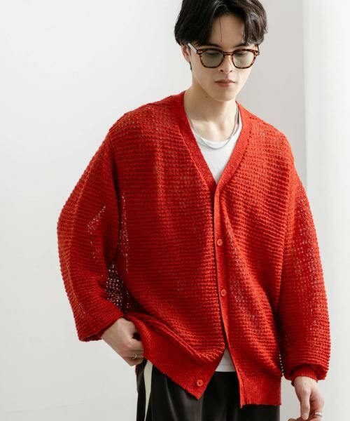 SENSE OF PLACE by URBAN RESEARCH / センスオブプレイス バイ アーバンリサーチ カーディガン・ボレロ | 『ユニセックス』『洗濯可』シアーVネックカーディガン | 詳細5